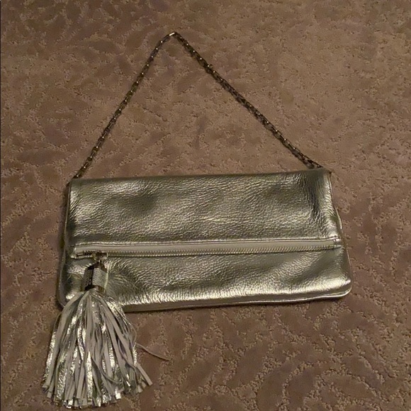 Michael Kors Handbags - Michhael Kors fold over metallic clutch